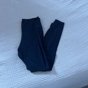 Navy Blue ribbed align Leggings